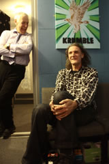 Mike with Jim at Studio 9 Glastonbury
